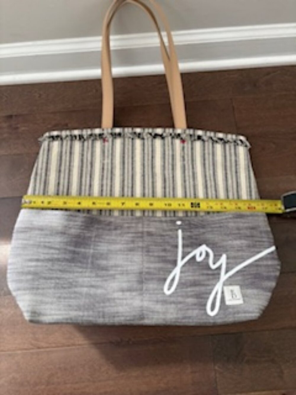 ED Ellen Degeneres JOY  Tote Bag Natural/Black